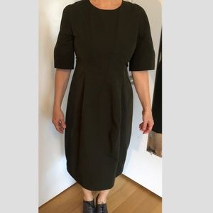 COS Olive Green cocoon dress